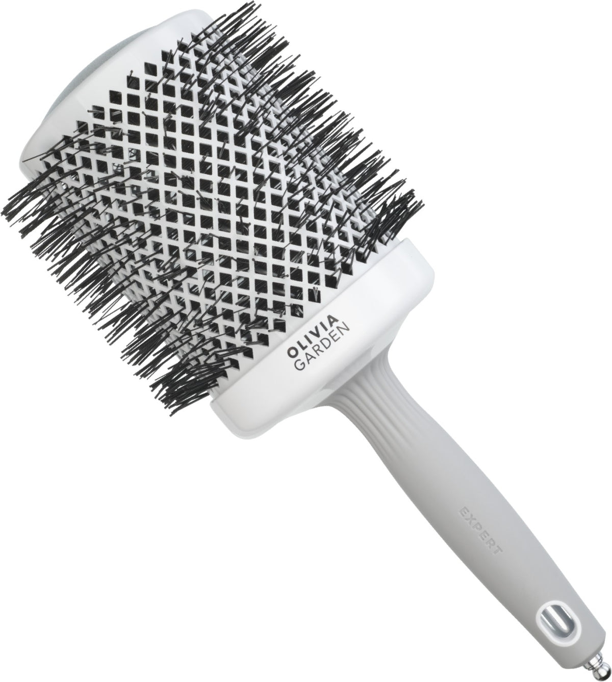 Olivia Garden Expert Blowout Shine White & Grey 80 mm