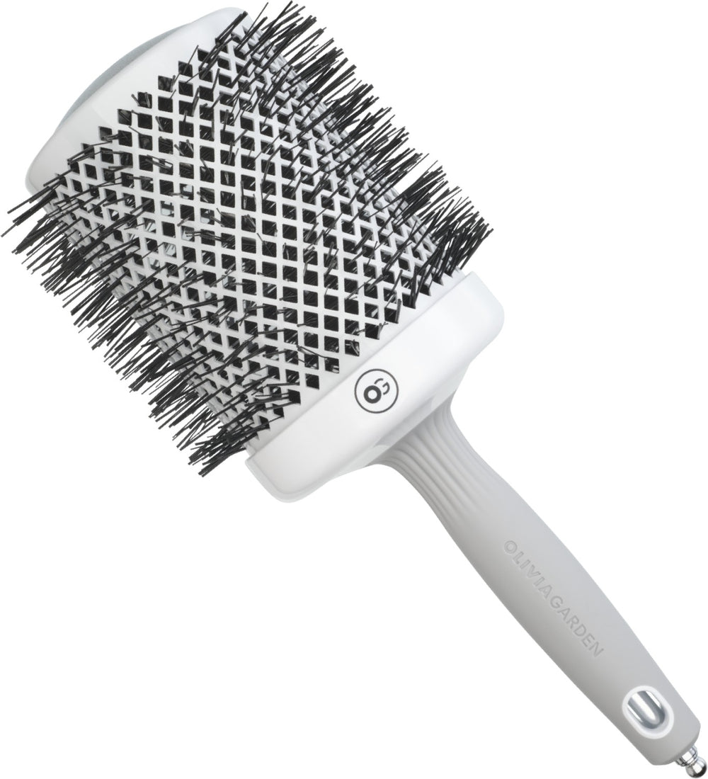 Olivia Garden Expert Blowout Shine White & Grey 80 mm