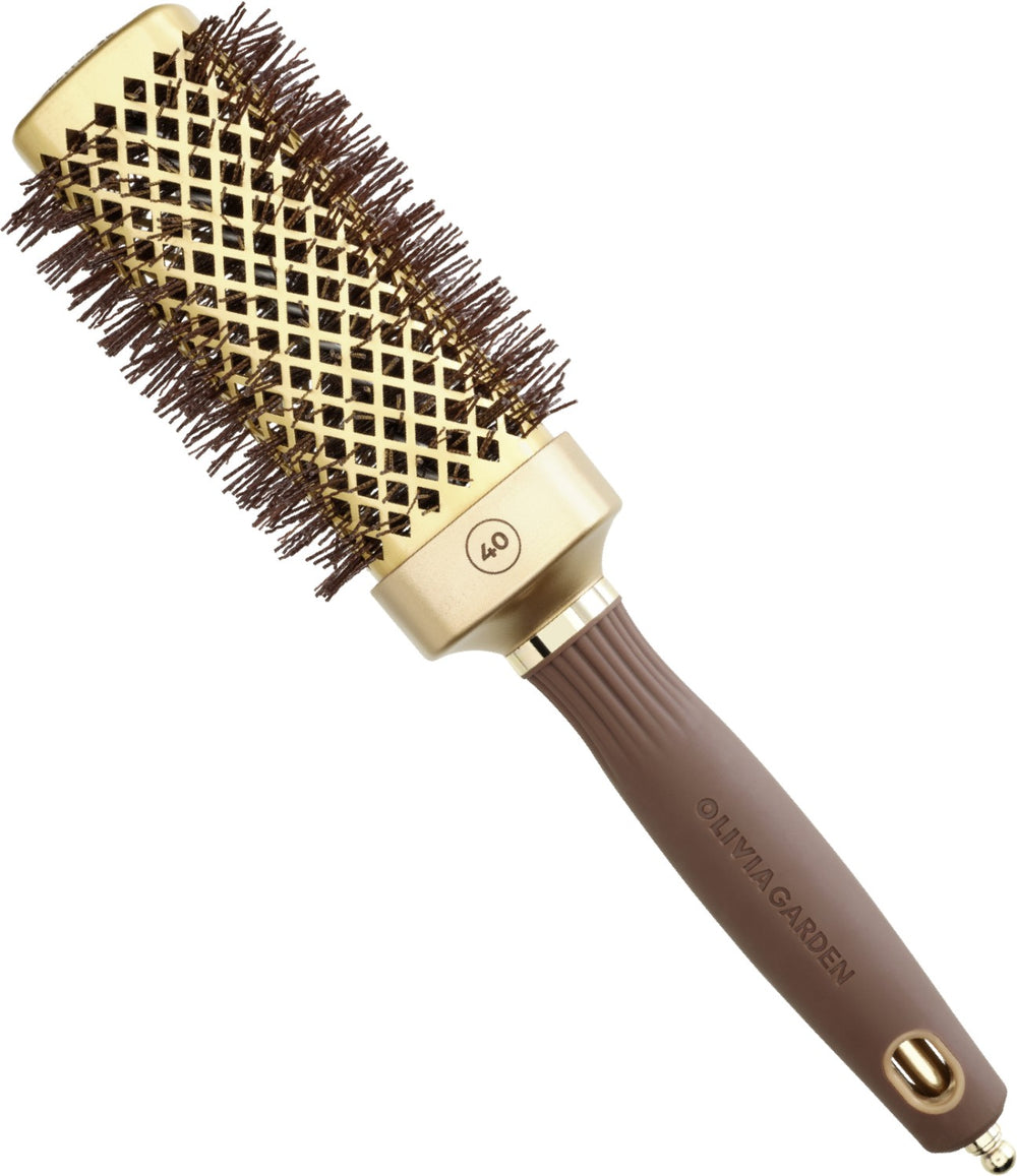 Olivia Garden Expert Blowout Straight Gold & Braun 40 mm