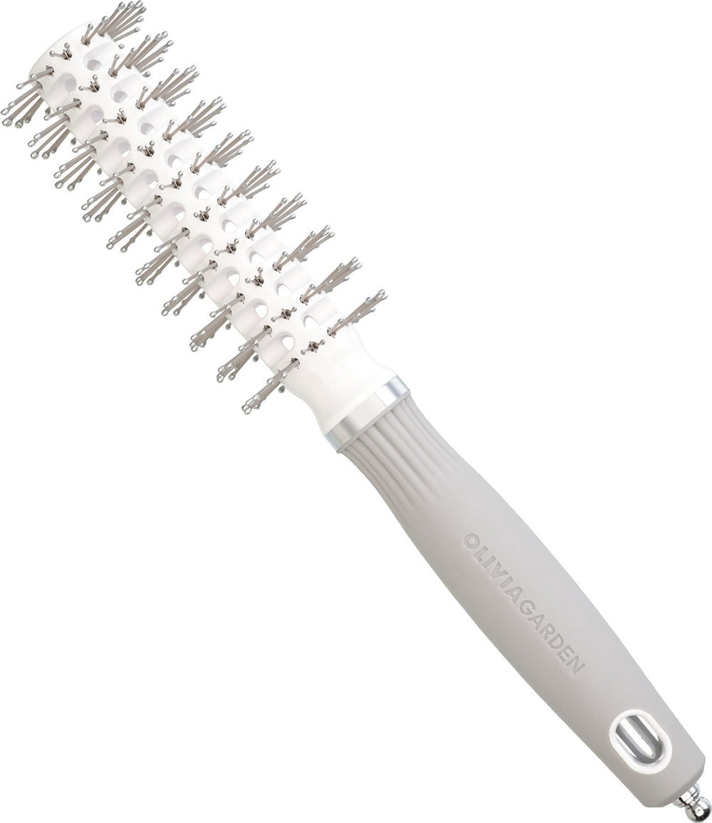 Olivia Garden Expert Blowout Vent Weiß & Grau 20 mm