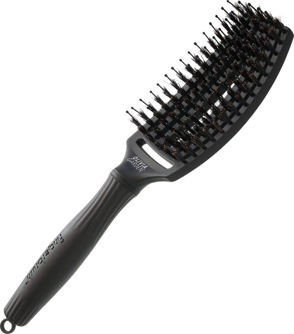 Olivia Garden Fingerbrush Combo Medium Full Black