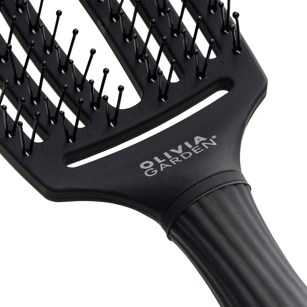 Olivia Garden Fingerbrush Double Medium Full Black
