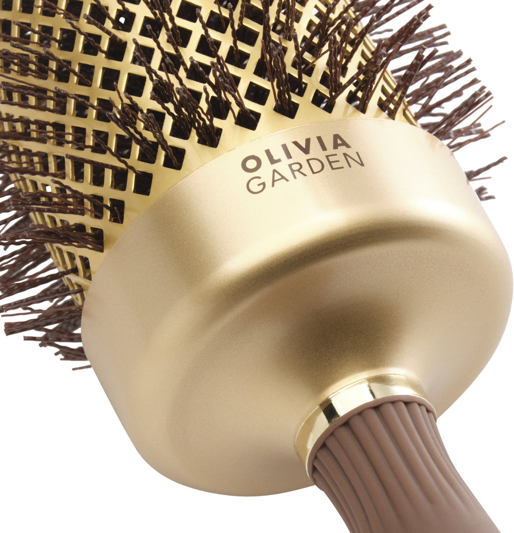 Olivia Garden Expert Blowout Speed Wavy Bristles Gold Brown 65 mm