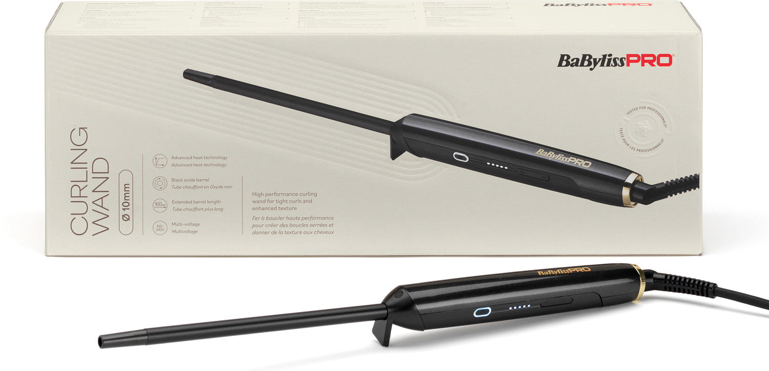 BaByliss PRO High Performance Curling Tong 10 mm