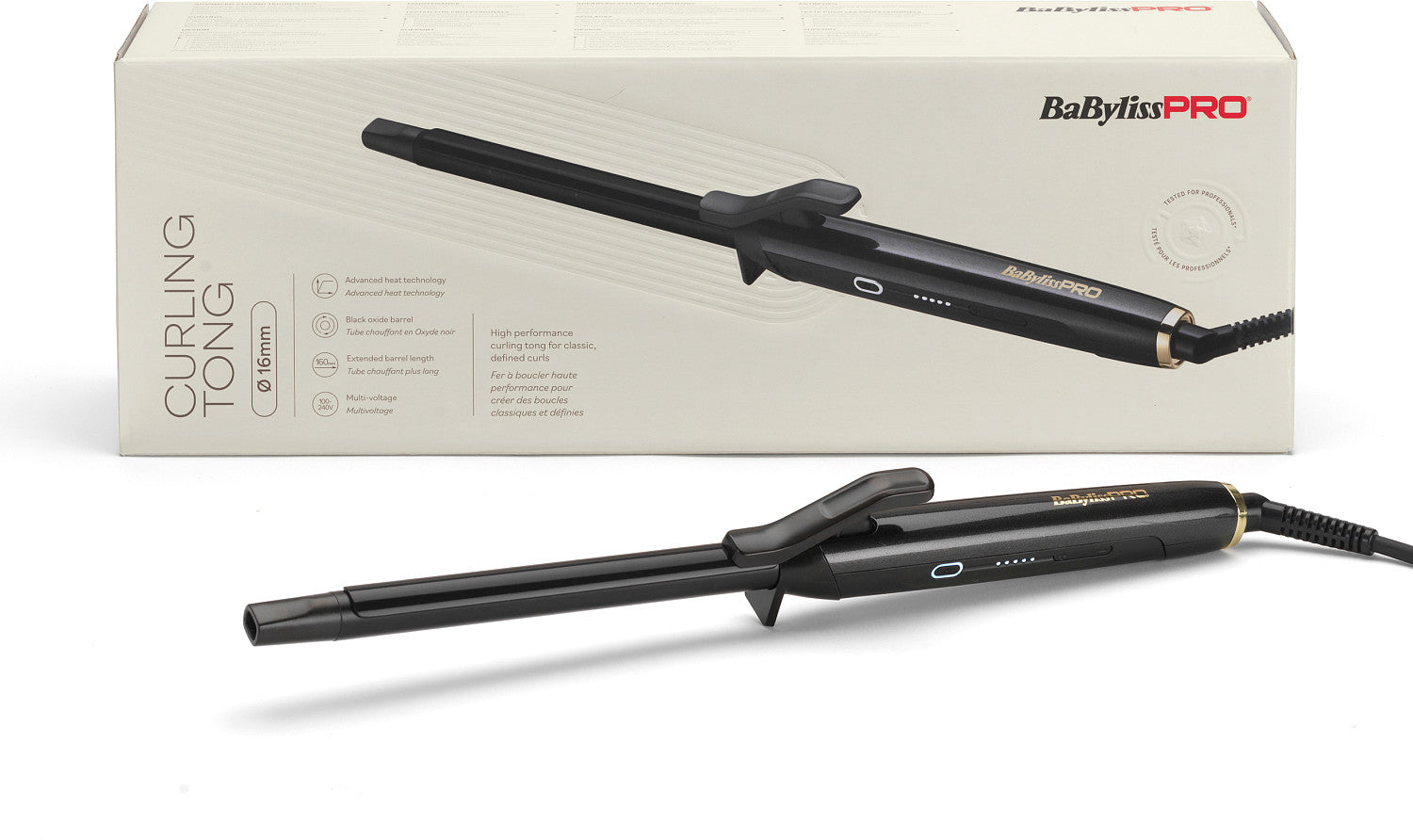 BaByliss PRO High Performance Curling Tong 16 mm