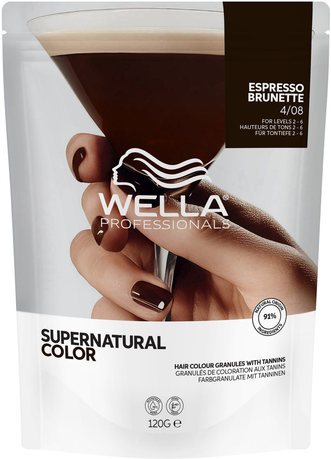 Wella Supernatural 4/08 Espresso Brunette / SKU CT-4643-408