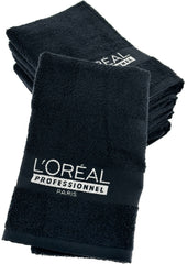 Loreal Handtuch Set mit Logo 6 Stück 49x86cm schwarz