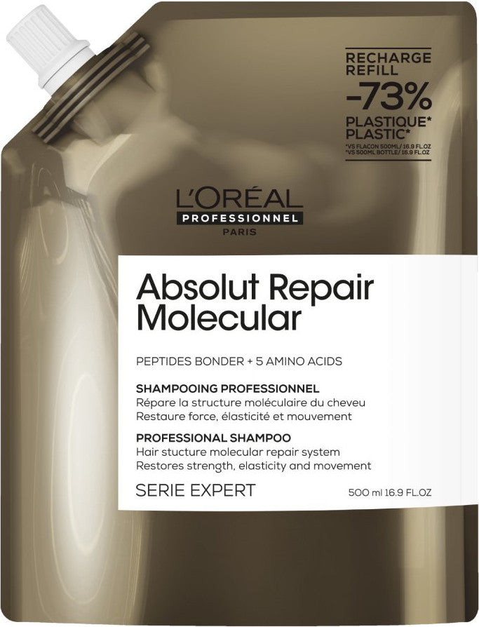 Loreal Absolut Repair Molecular Shampoo Refill 500 ml