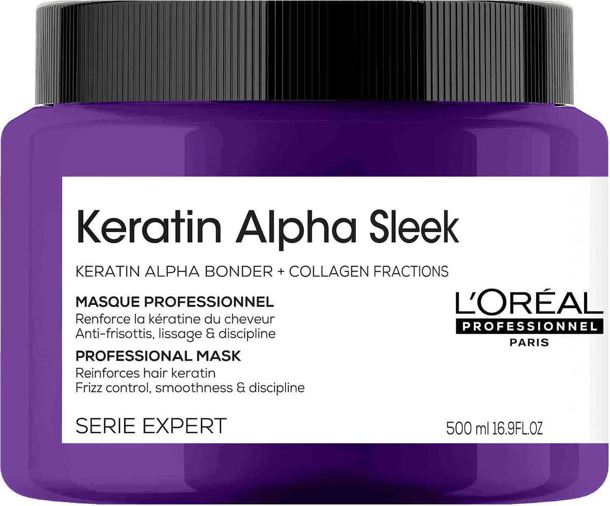 Loreal Keratin Alpha Sleek Maske 500 ml