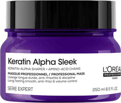 Loreal Keratin Alpha Sleek Maske 250 ml