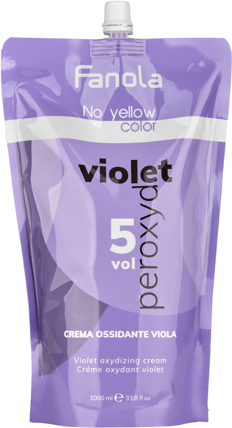 Fanola No Yellow Color Creme Oxidant Violet 5 Vol 1 5 1000 ml