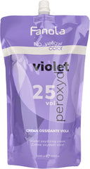 Fanola No Yellow Color Creme Oxidant Violet 25 Vol 7 5 1000 ml