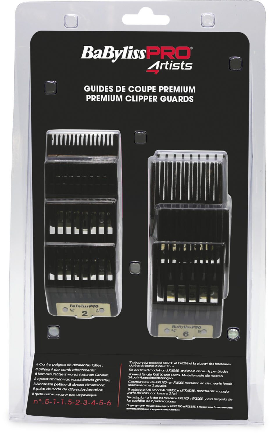 BaByliss PRO Premium Clipper Guards