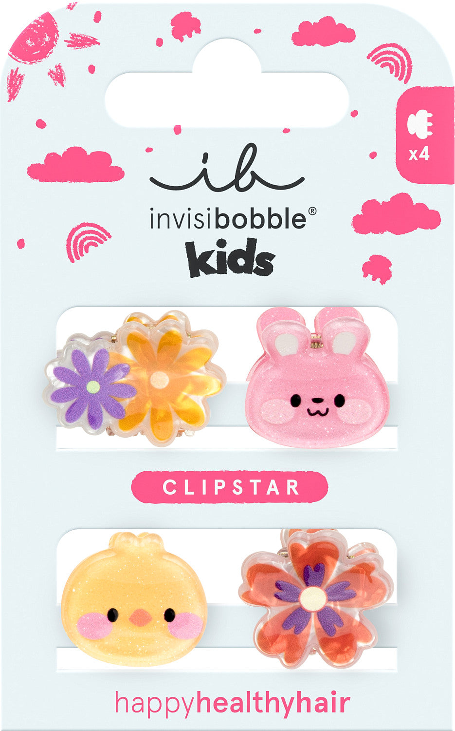 invisibobble Clipstar Glow Bloom Kids / SKU IB-CK-EA-102