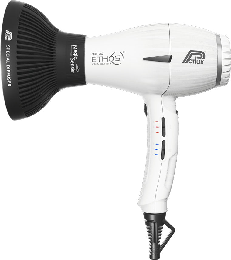 Parlux Ethos Weiß mit Softstyler Magic Sense