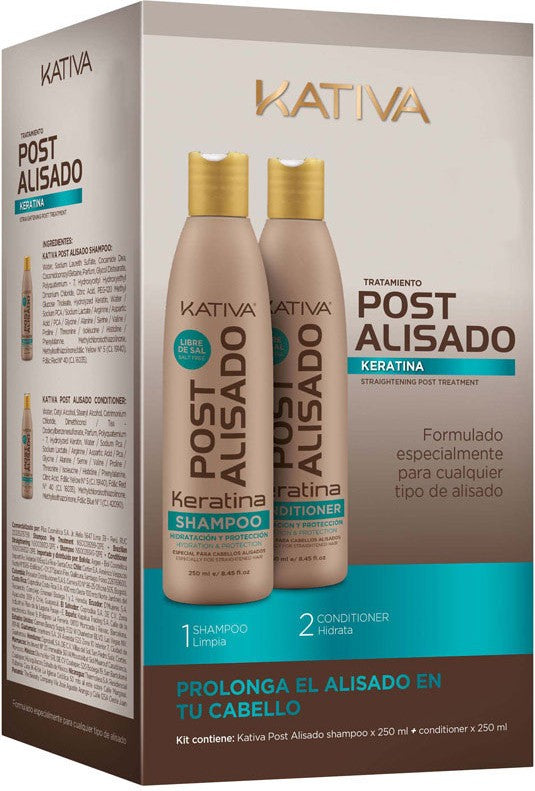 Kativa Set 2 zur Anwengung nach der Keratin Haarglättung