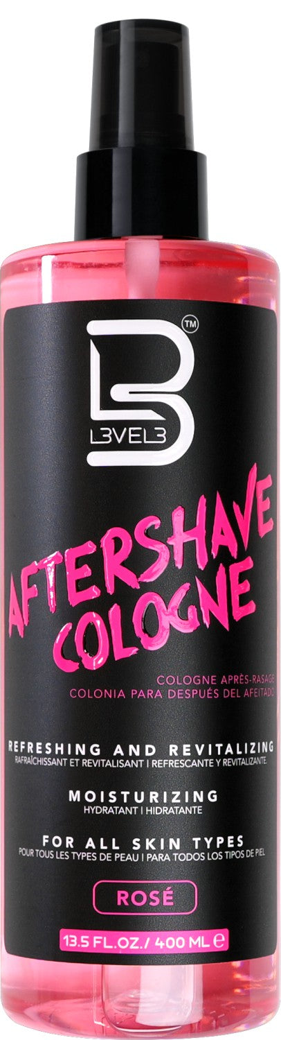 L3VEL3 Aftershave Cologne Rose 400 ml