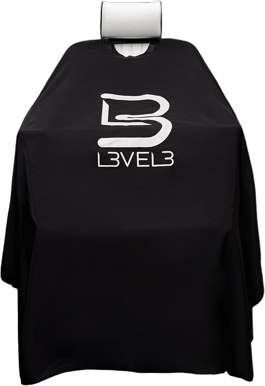 L3VEL3 Umhang mit Gummikragen Schwarz