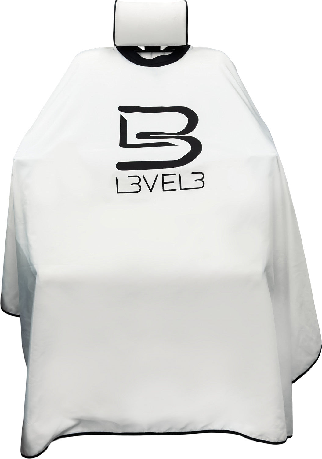 L3VEL3 Umhang mit Gummikragen Weiss