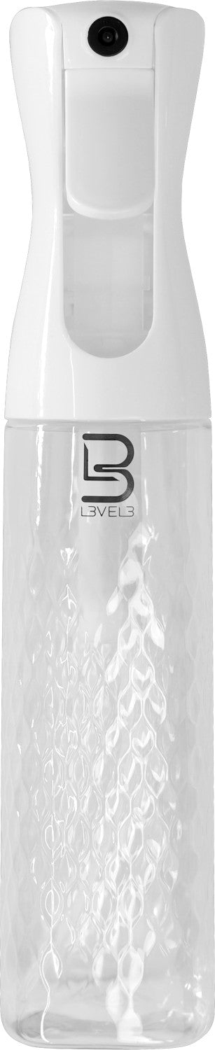 L3VEL3 Beveled Spray Bottle Weiß Transparent