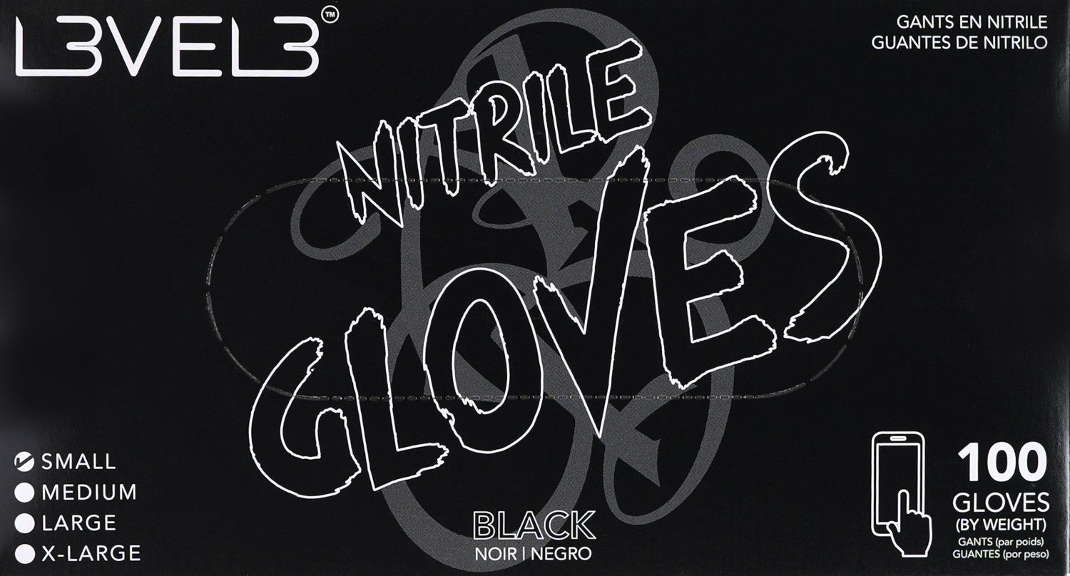 L3VEL3 Nitrilhandschuhe Small Black
