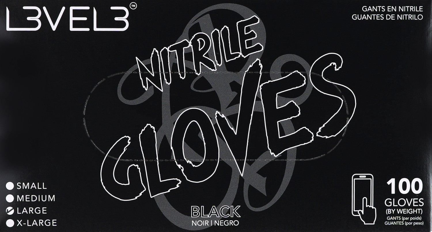 L3VEL3 Nitrilhandschuhe Large Black