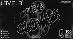 L3VEL3 Nitrilhandschuhe Large Black