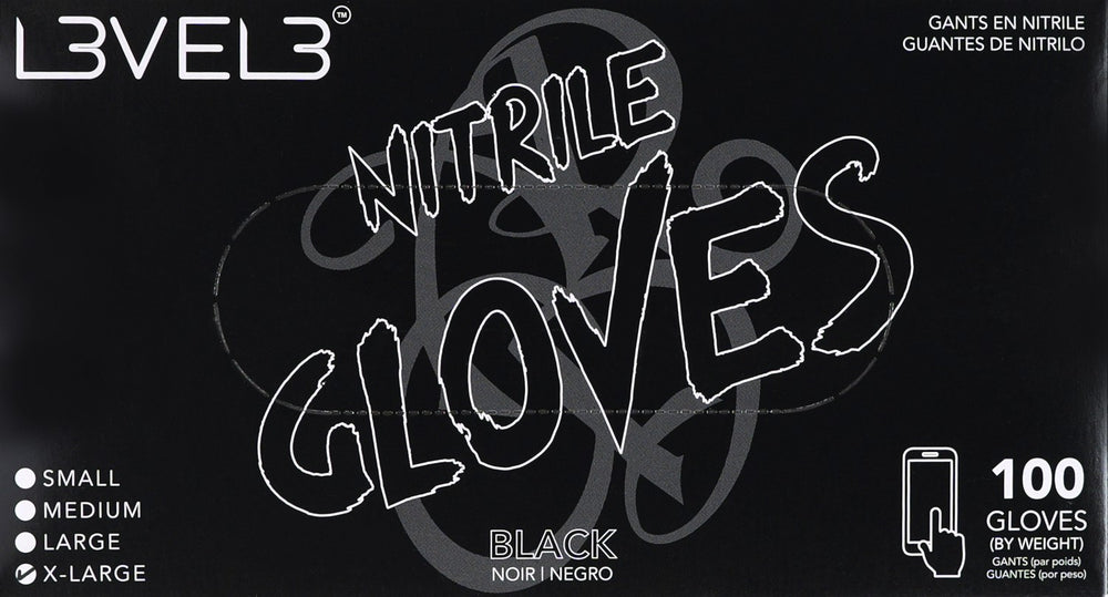 L3VEL3 Nitrilhandschuhe XL Black