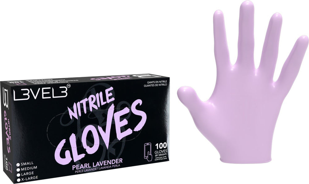 L3VEL3 Nitrilhandschuhe Small Pearl Lavender