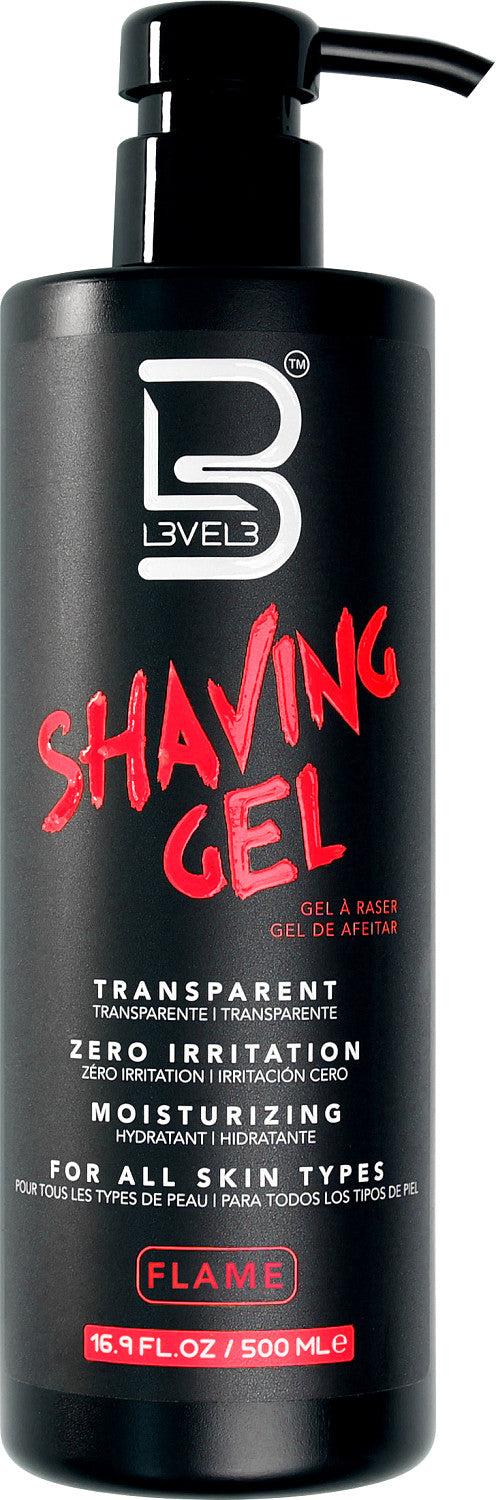 L3VEL3 Shaving Gel Flame 500 ml