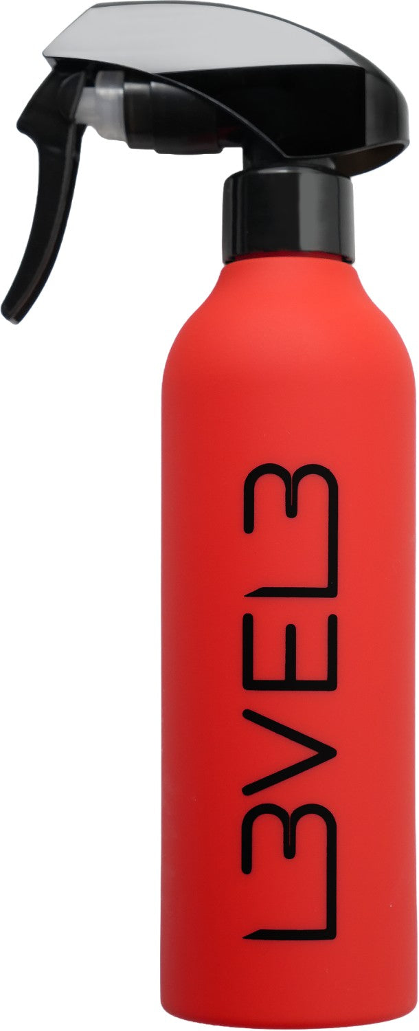 L3VEL3 Gummierte Sprühflasche Rot