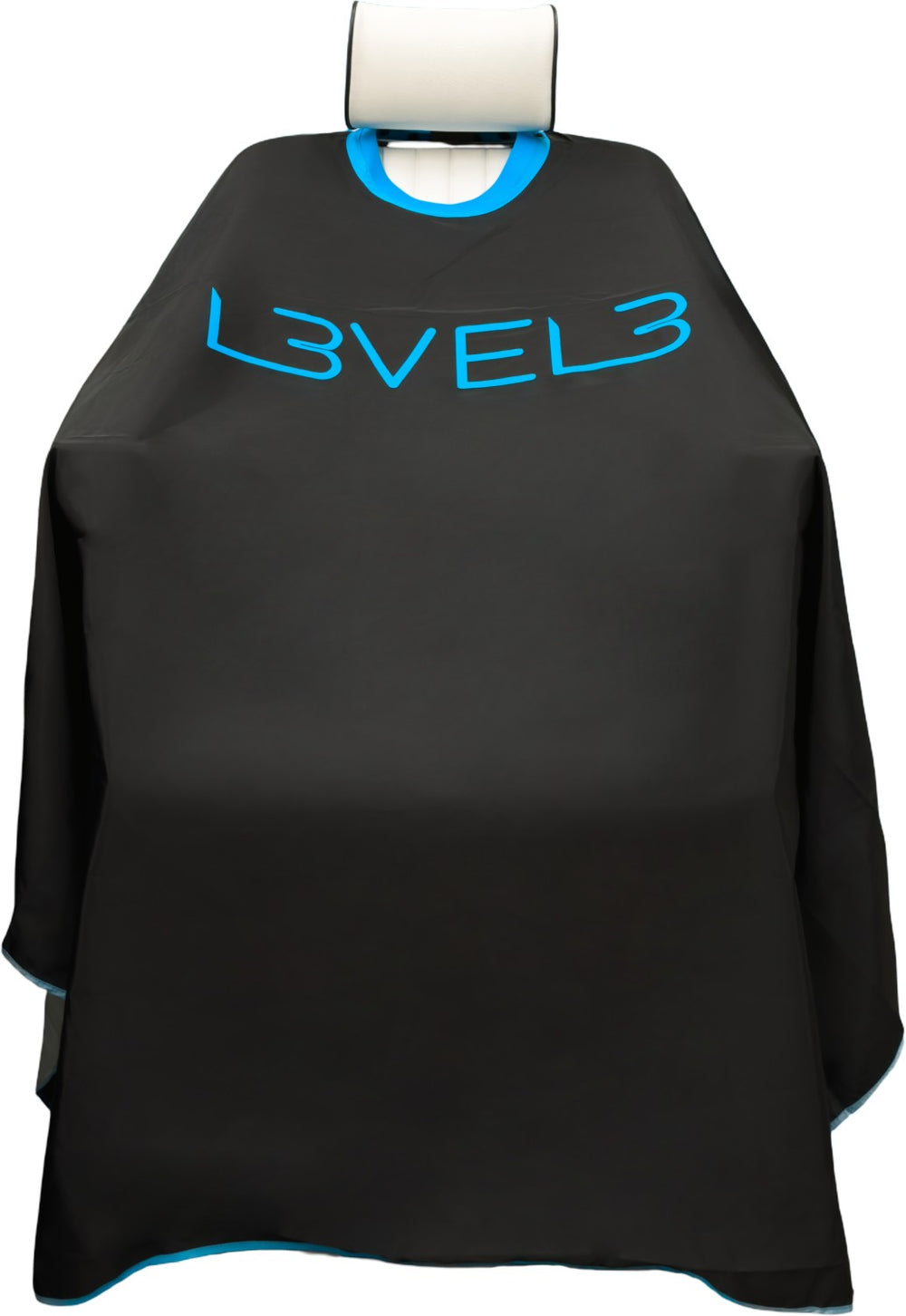 L3VEL3 Umhang mit Gummikragen Schwarz mit blauem Rand