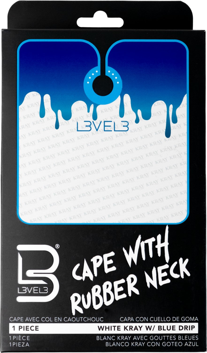 L3VEL3 Umhang mit Gummikragen Blau