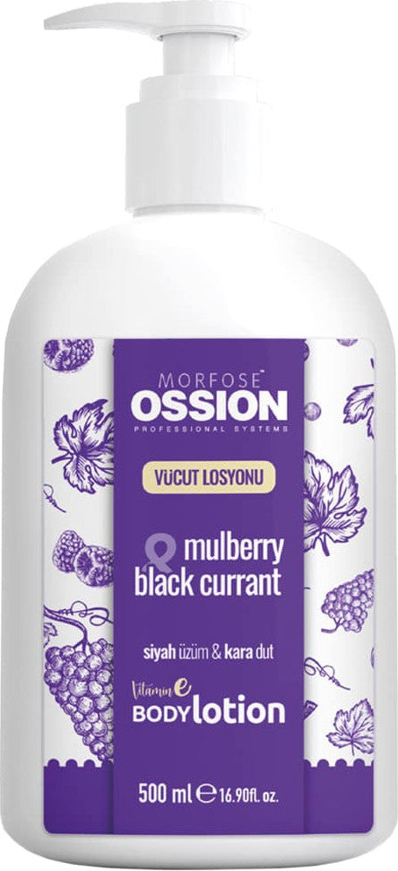 Morfose Ossion Hand & Body Lotion Maulbeer Schwarze Johannisbeere 500 ml