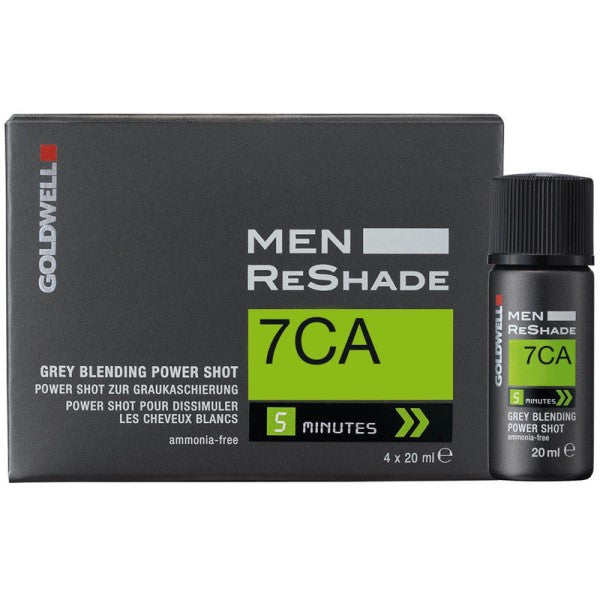 Goldwell Men Reshade 7CA 4 x Shots 20 ml - mittel-aschblond