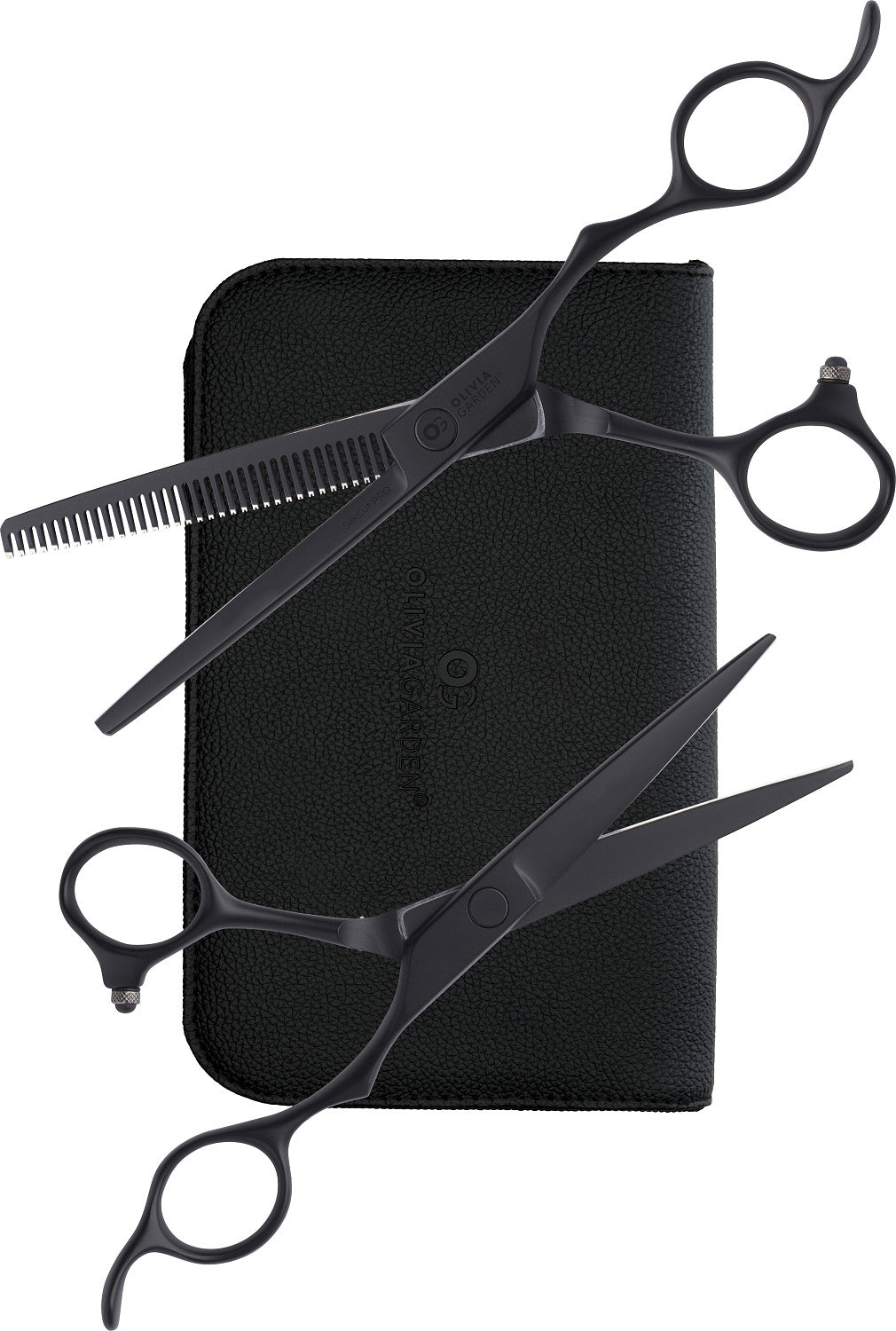 Olivia Garden Silkcut Pro Matt Black 500 Set