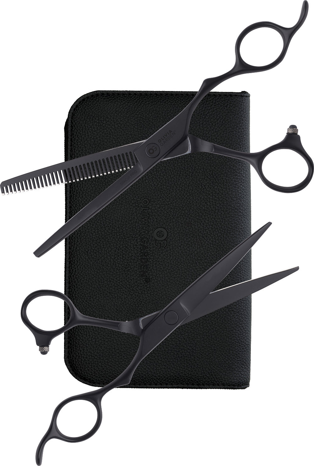 Olivia Garden Silkcut Pro Matt Black 500 Set