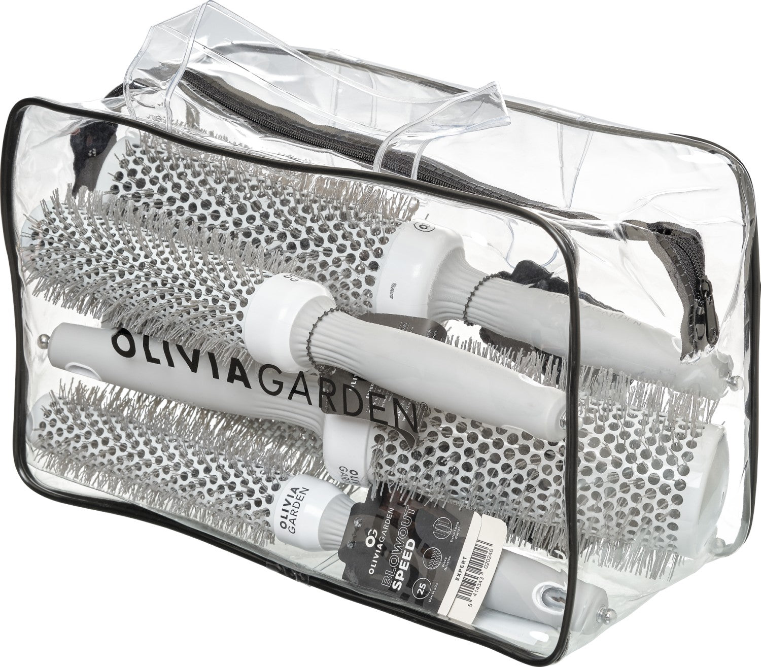 Olivia Garden Expert Blowout Speed White & Grey 5er Set
