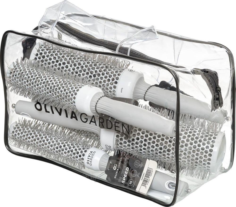 Olivia Garden Expert Blowout Speed White & Grey 5er Set