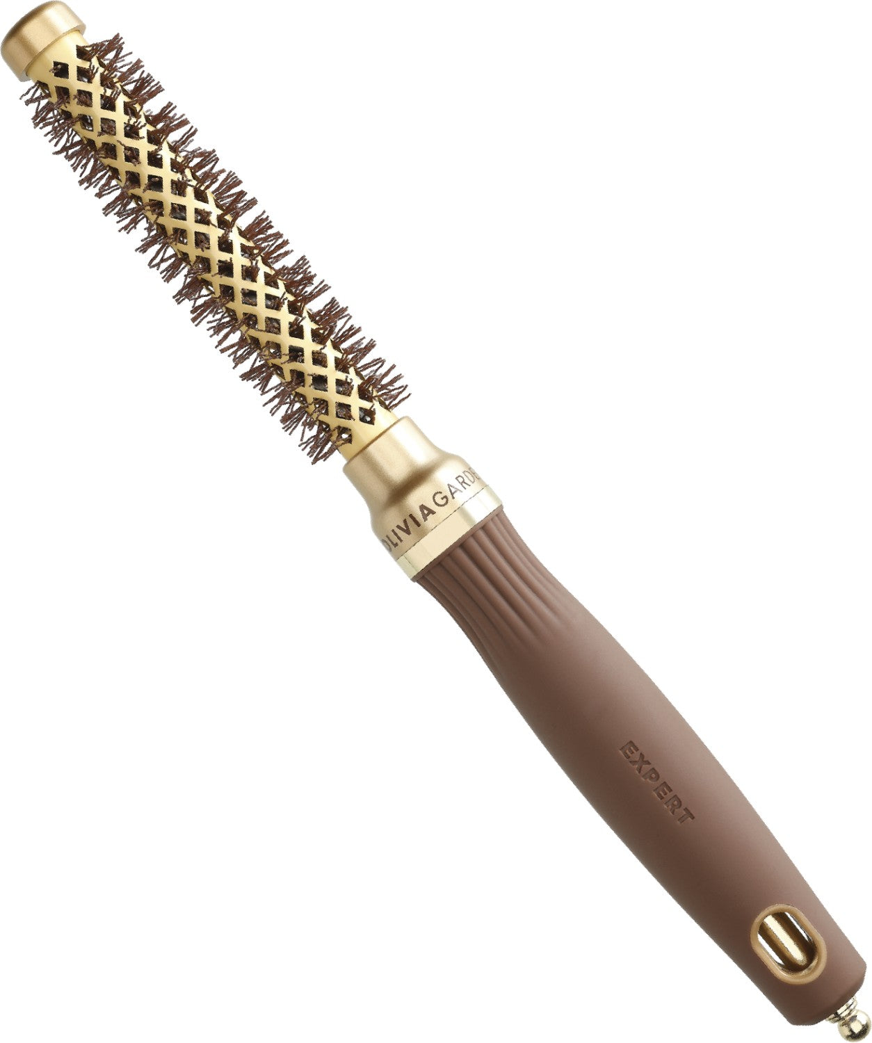 Olivia Garden Expert Blowout Shine Wavy Bristles Gold & Brown 15 mm
