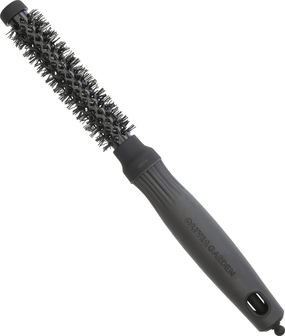 Olivia Garden Expert Blowout Shine Wavy Bristles Black Label 15 mm