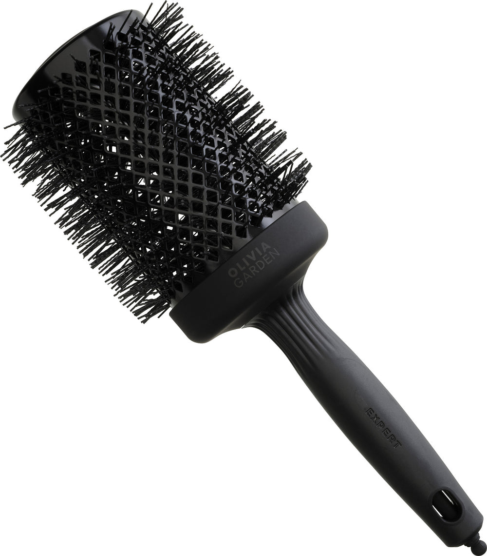 Olivia Garden Expert Blowout Shine Wavy Bristles Black Label 65 mm