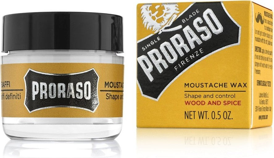 Proraso Moustache Wax Wood and Spice 15 ml
