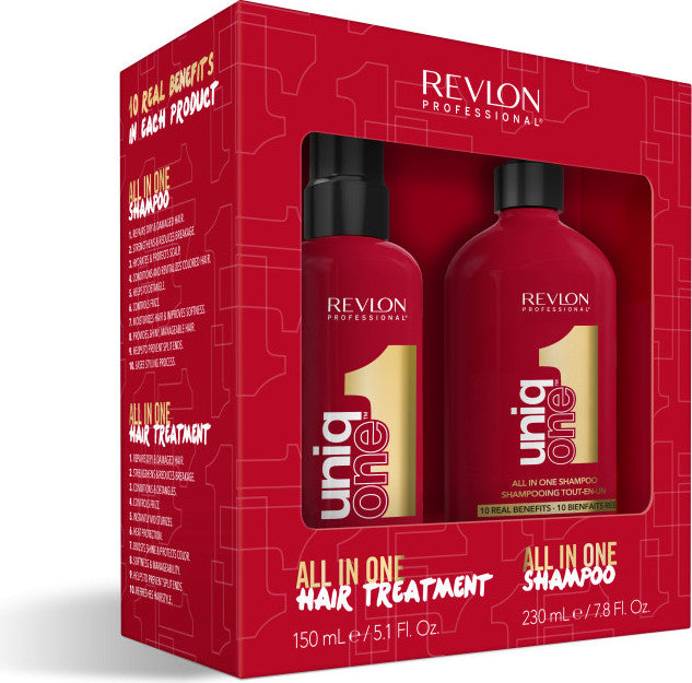 Revlon Professional Geschenkset Uniq One Hair Treatment Classic + All In One Shampoo Pack 230 ml