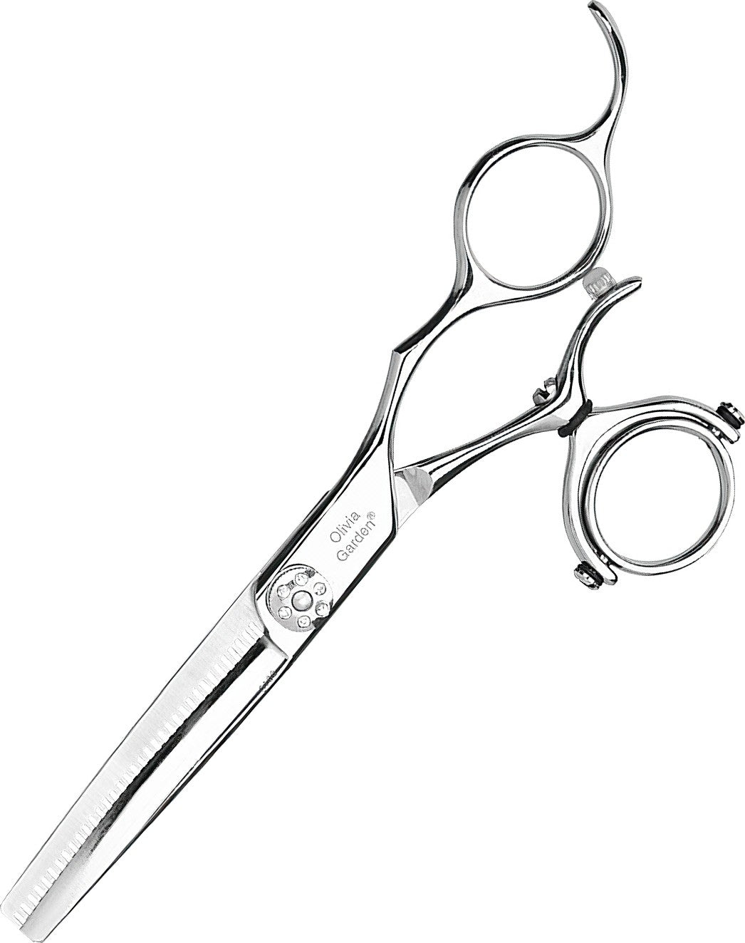 Olivia Garden Swivel Cut Recht Effilierschere 35 Zähne Europa