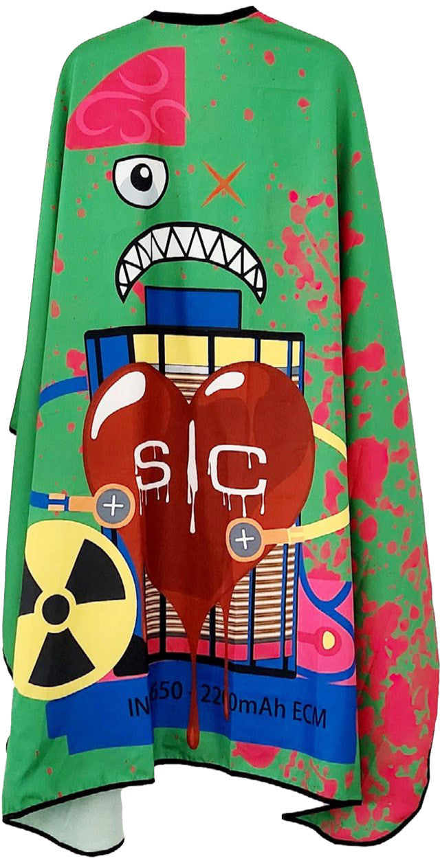 Stylecraft Haarschneideumhang Radioactive Green