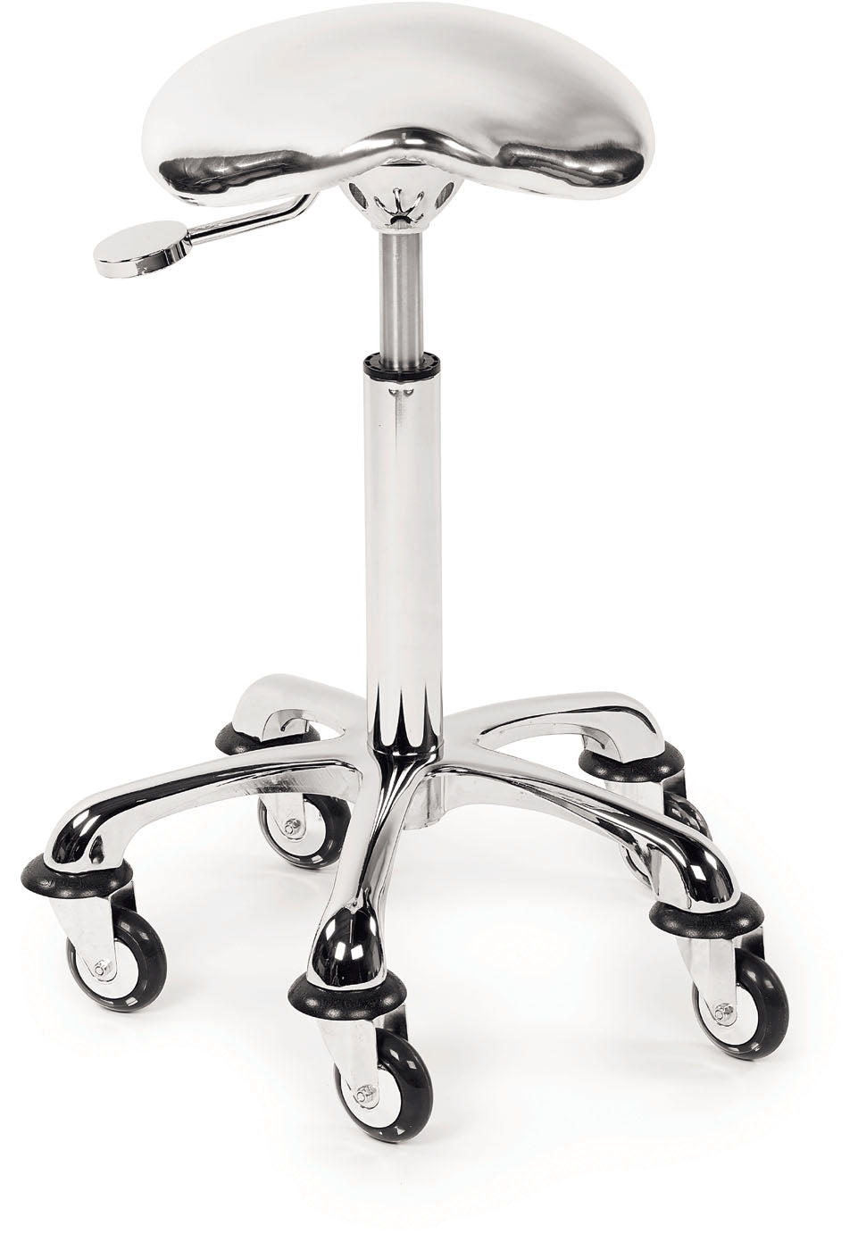 Sibel Rollhocker RollerCoaster Eccentric Silber Metallic