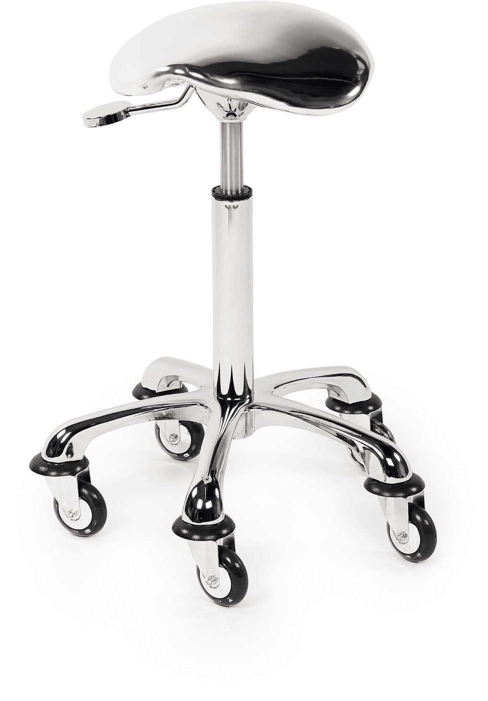 Sibel Rollhocker RollerCoaster Eccentric Silber Metallic