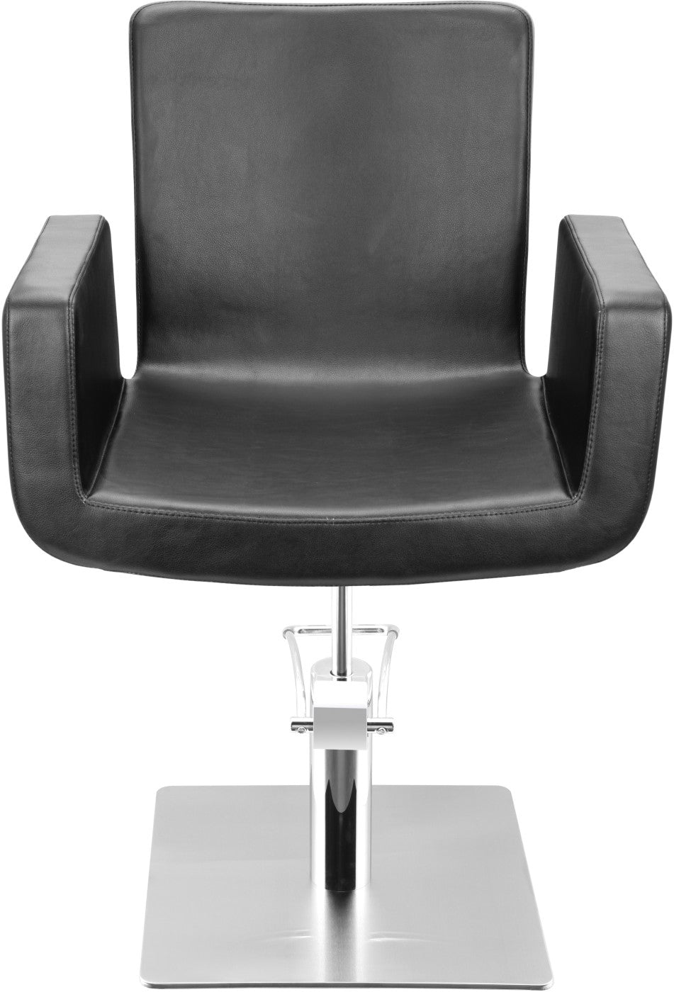 Sibel Attractio Friseurstuhl Schwarz mit Quadratischer Basis