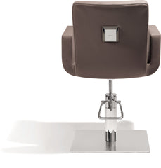 Sibel Attractio Friseurstuhl Braun mit Quadratischer Basis